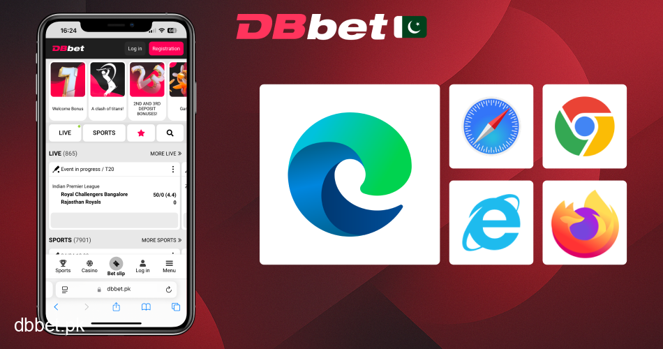 Use DBbet via mobile browser easily