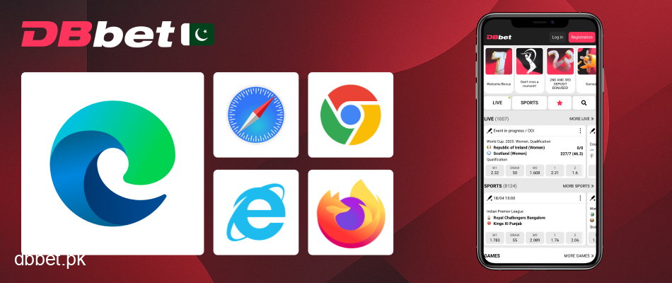 Access DBbet easily on your mobile browser