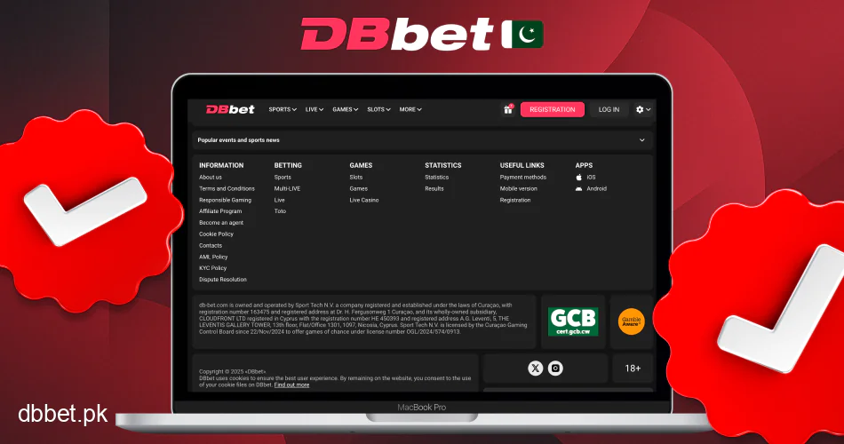 DBbet Pakistan odds payments bonuses