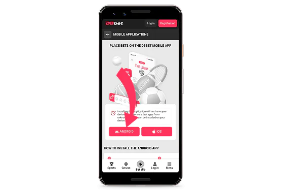 Tap to download DBbet APK