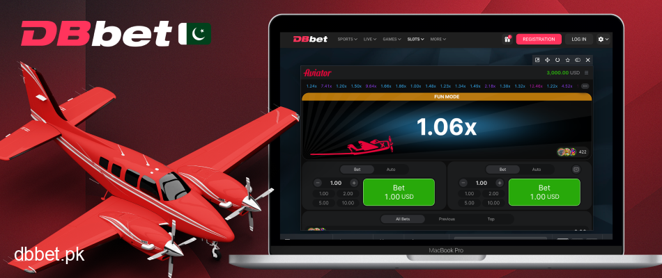 DBbet Aviator game bets multiplier cash-out