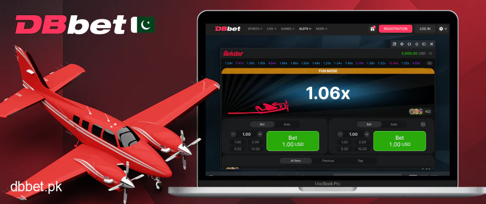 DBbet Aviator game bets multiplier cash-out